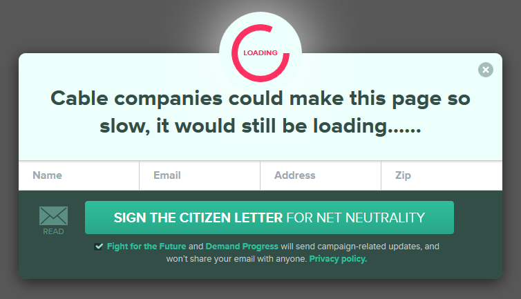 Battle for the Net Widget